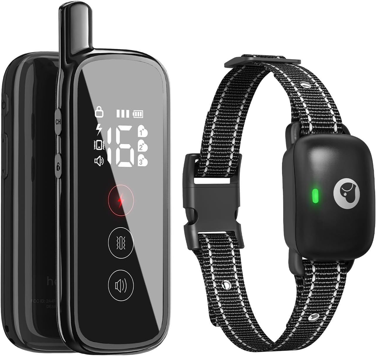 Dog Training Collar, Electric Dog Collar with 2600FT Remote Range, Rechargeable & Waterproof, 3 Training Modes, Security Lock, Ideal for Dogs of All Breeds, Sizes