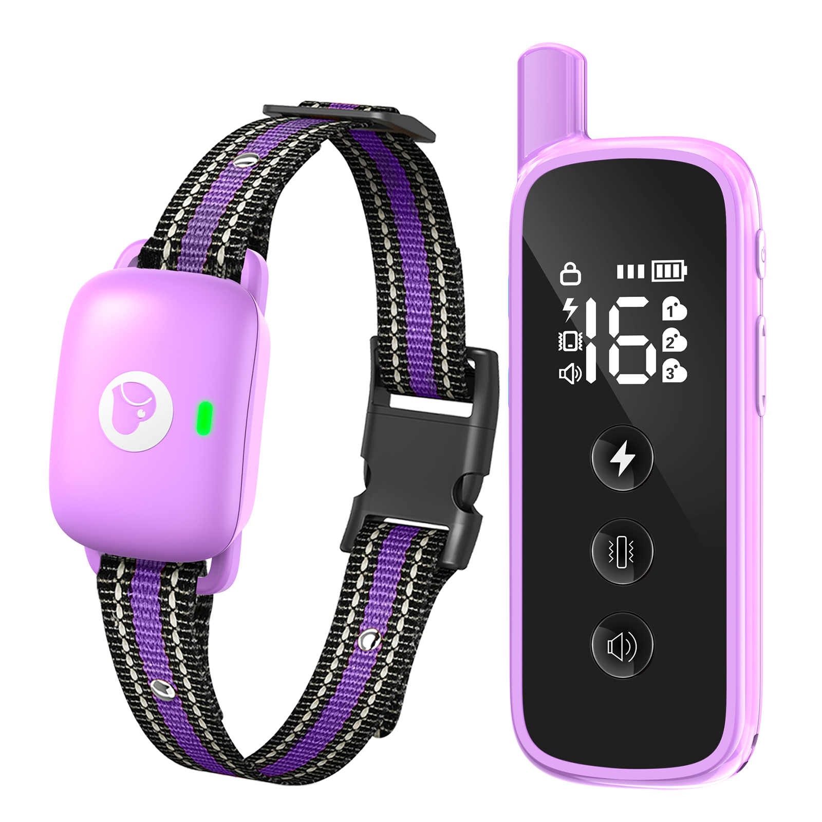 Heaflex Dog Training Collar with Remote Control D10 Purple