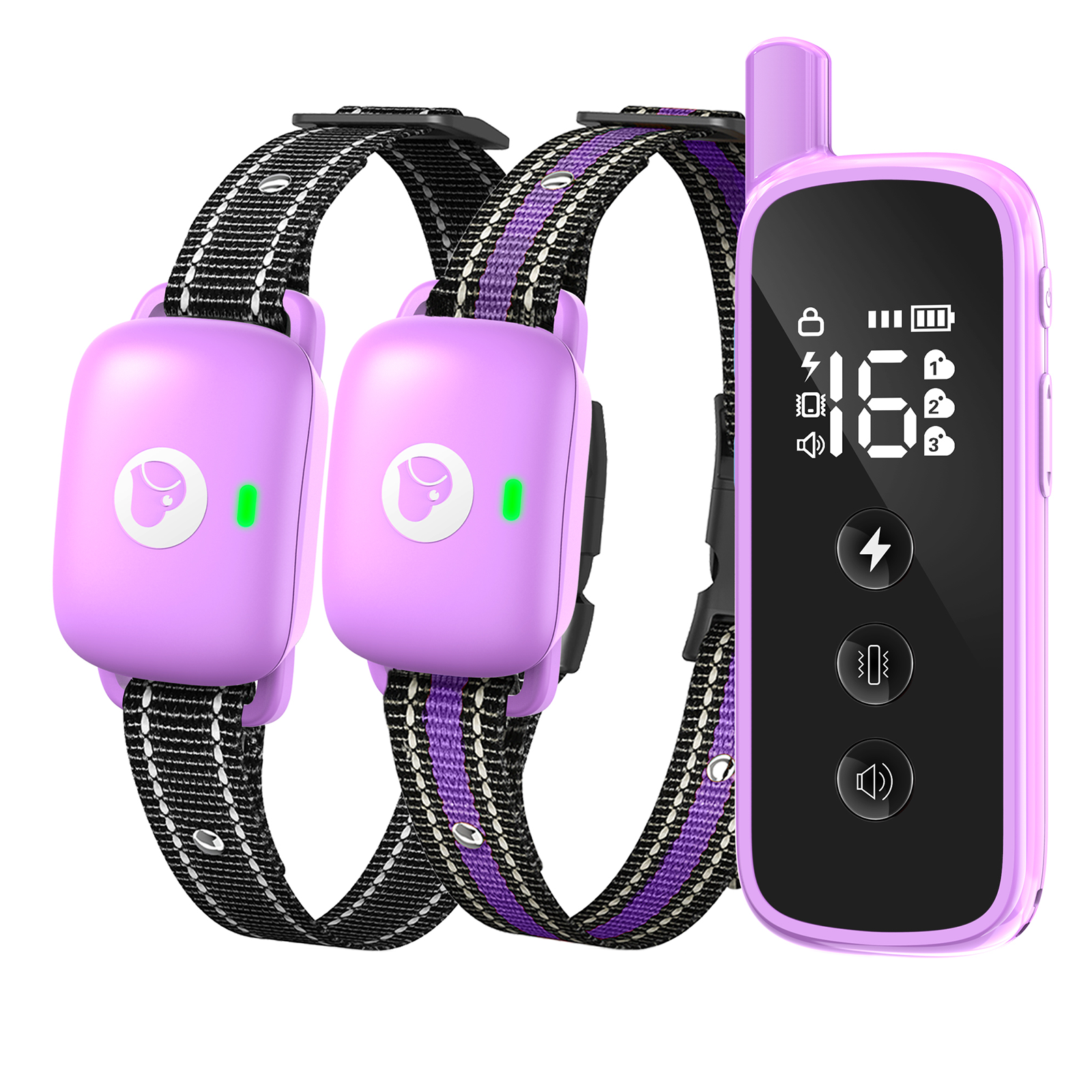 Heaflex Dog Training Collar with Remote Control D10 Purple