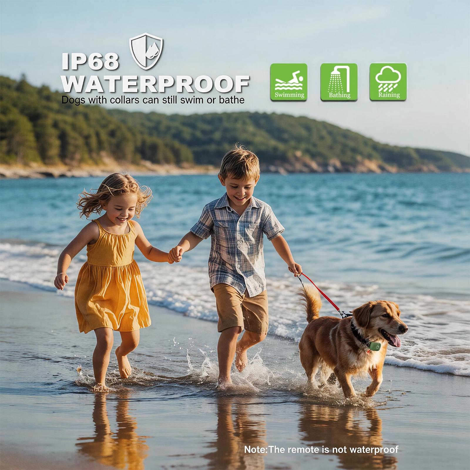 Электронный ошейник для дрессировки собак Heaflex D9 с дистанционным управлением, серый