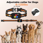 Shock Collar for Dogs, 3300FT Dog Shock Collar with Remote Control, 4 Adjustable Modes (Beep/Vibration/Shock/No Shock), Type-C Charging, LCD Screen Dog Training Collar with Safety Lock