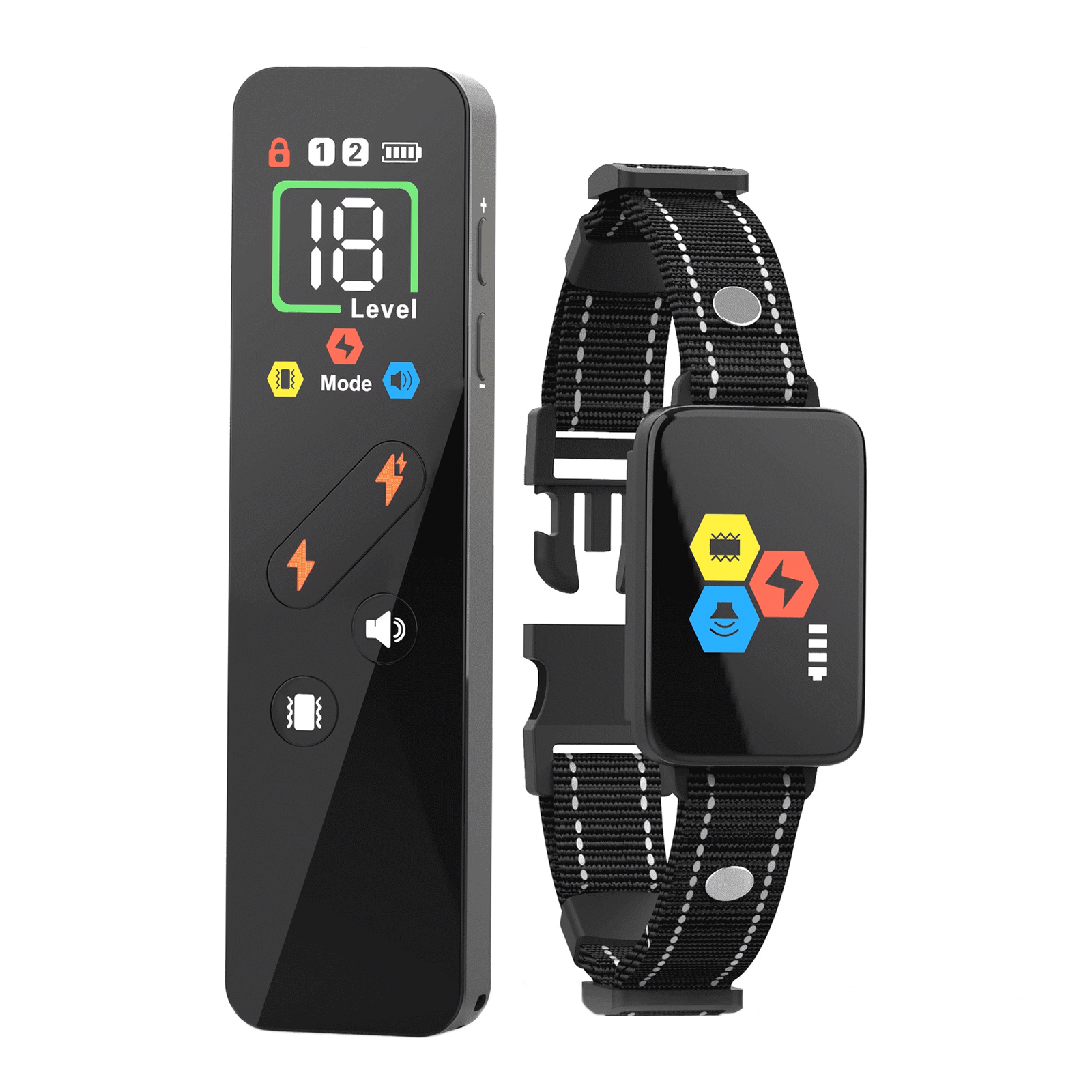 Heaflex Dog Training Collar with Remote Control AT08 Black
