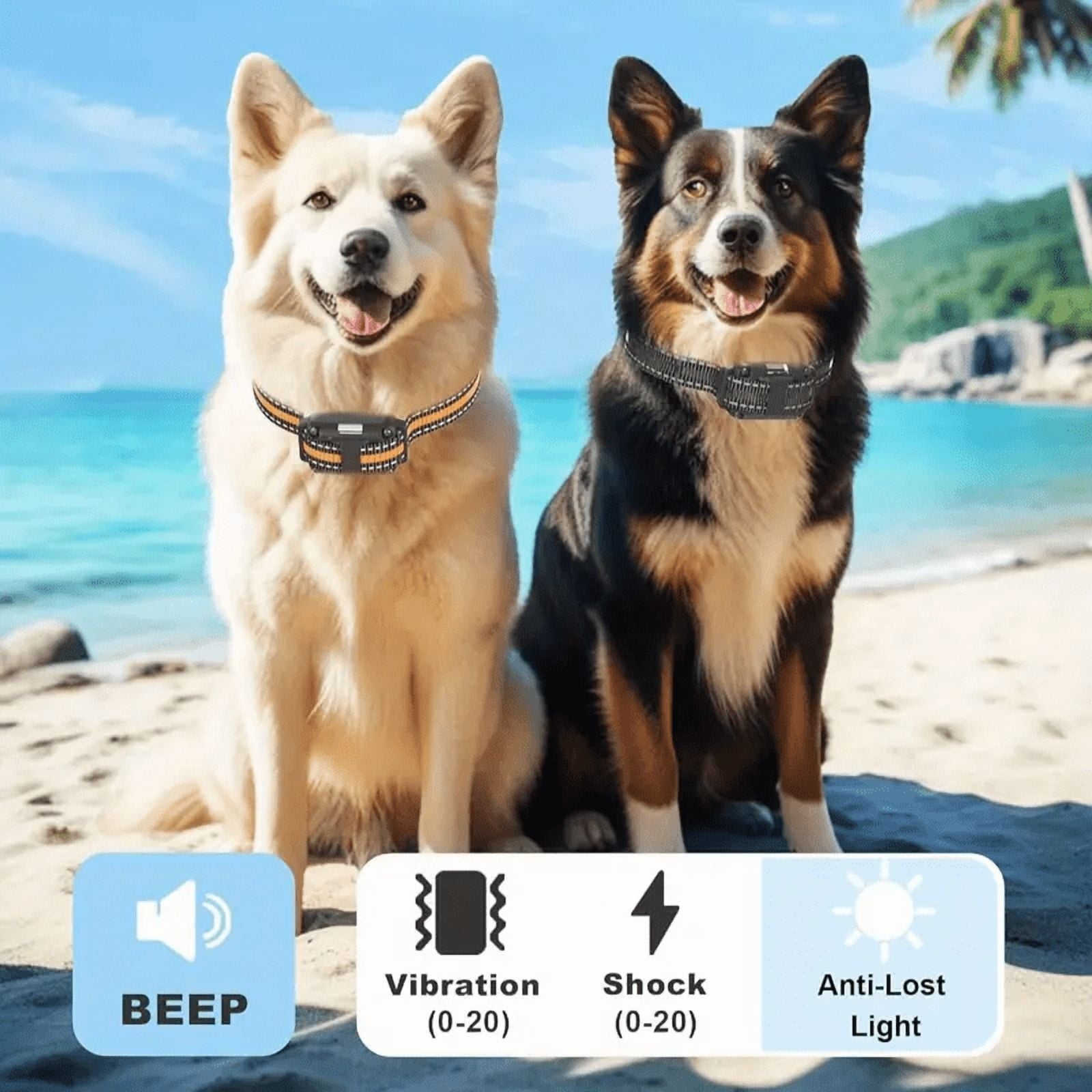 Heaflex Dog Training Collar with Remote 3300FT, 3 Safe Modes with Shock, Vibration & Beep, Waterproof Rechargeable for All Size Dogs