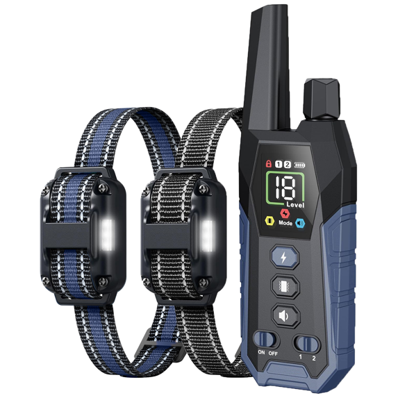 Dog Shock Collar - 3300Ft Dog Training Collar with Remote for 5-120lbs Small Medium Large Dogs Rechargeable Waterproof e Collar with Beep, Vibration, Safe Shock (Orange)