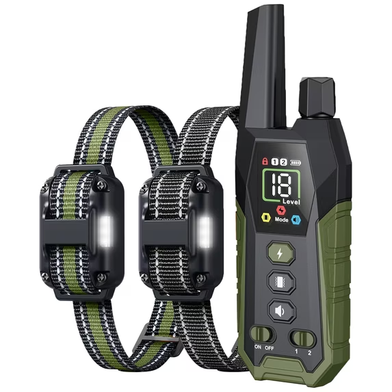 Dog Shock Collar - 3300Ft Dog Training Collar with Remote for 5-120lbs Small Medium Large Dogs Rechargeable Waterproof e Collar with Beep, Vibration, Safe Shock (Orange)
