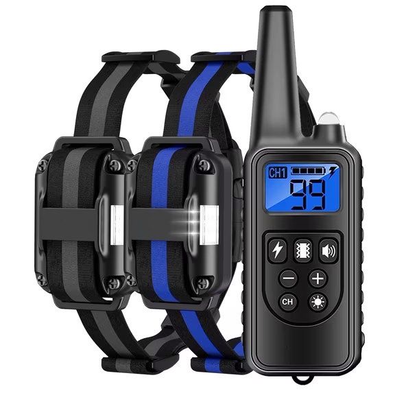 Heaflex Dog Training Collar with Remote - 2600ft Range, Waterproof, LED Light with Beep & Vibration Modes