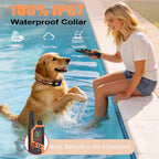 Shock Collar for Dogs, 3300FT Dog Shock Collar with Remote Control, 4 Adjustable Modes (Beep/Vibration/Shock/No Shock), Type-C Charging, LCD Screen Dog Training Collar with Safety Lock