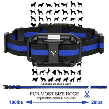 Canivix Dog Training Electric Collar with Remote Waterproof 2600ft LED Light Beep Vibration for 2 Dogs