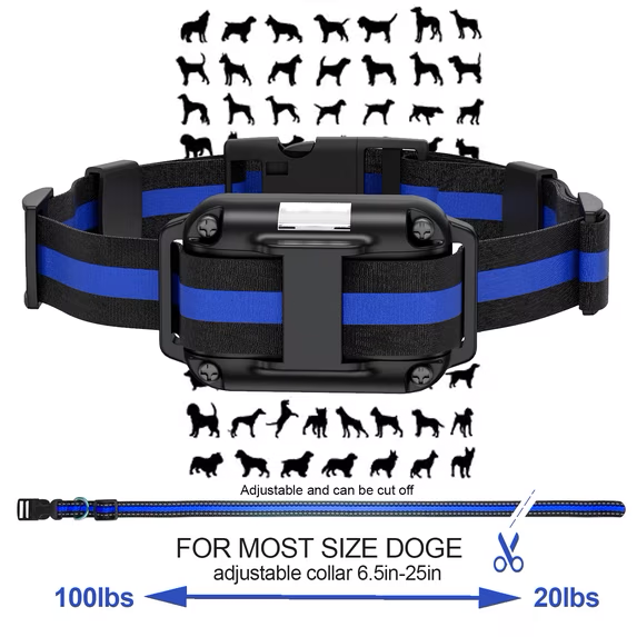 Heaflex Dog Training Collar with Remote - 2600ft Range, Waterproof, LED Light with Beep & Vibration Modes