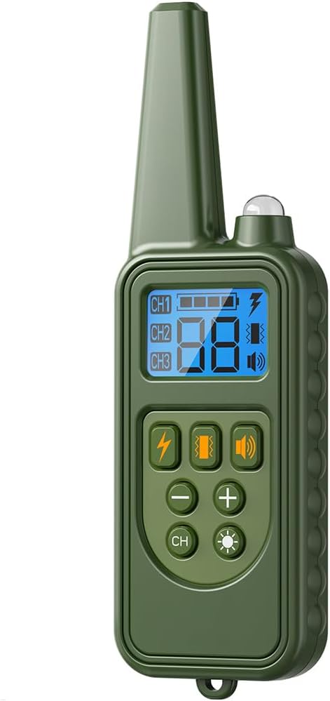 Dog Training Collar Accessory, Replacement Dog Shock Collar Remote Control, for D10 Series (Green)