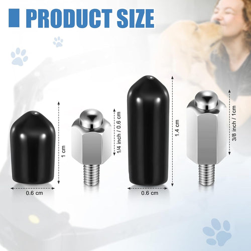Heaflex Dog Training Collar Accessory, 6Pcs Contact Points silicone cover