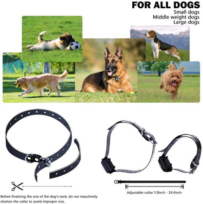 Dog Training Collar for 2 dogs, Vibrating Dog Collar with Remote Control Strong Vibration/Beep Mode Rechargeable Waterproof Dog Barking Collar for Home Dog Training Device