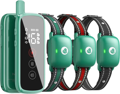 Touch-Screen Dog Shock Collar with Security Lock, 2600FT Dog Training Collar Features 3 Training Modes, Rechargeable & Waterproof, Suits Dogs of All Breeds and Sizes