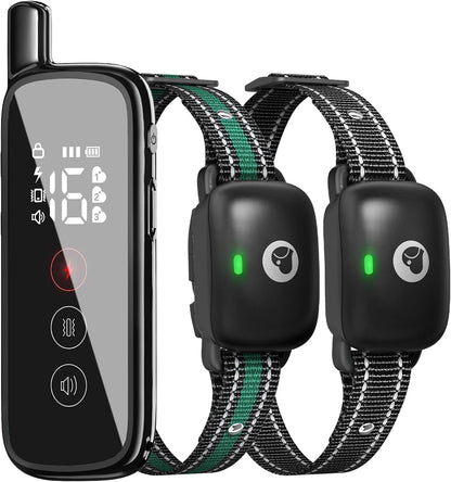Dog Training Collar, Electric Dog Collar with 2600FT Remote Range, Rechargeable & Waterproof, 3 Training Modes, Security Lock, Ideal for Dogs of All Breeds, Sizes