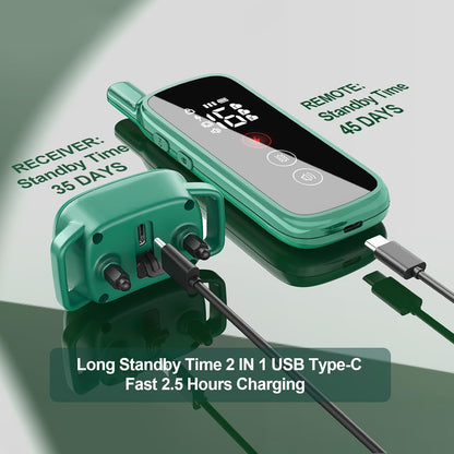 Touch-Screen Dog Shock Collar with Security Lock, 2600FT Dog Training Collar Features 3 Training Modes, Rechargeable & Waterproof, Suits Dogs of All Breeds and Sizes