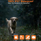 Dog Shock Collar - 3300Ft Dog Training Collar with Remote for 5-120lbs Small Medium Large Dogs Rechargeable Waterproof e Collar with Beep, Vibration, Safe Shock (Orange)