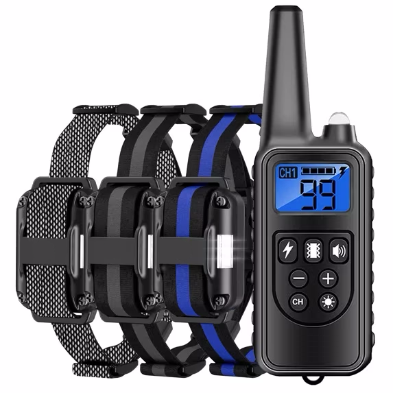 Heaflex Dog Training Collar with Remote - 2600ft Range, Waterproof, LED Light with Beep & Vibration Modes