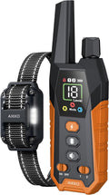 Dog Shock Collar - 3300Ft Dog Training Collar with Remote for 5-120lbs Small Medium Large Dogs Rechargeable Waterproof e Collar with Beep, Vibration, Safe Shock (Orange)