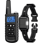 Training Collar with Remote, 3300FT Range Rechargeable IP67 Waterproof E-Collar with Flashlight, 3 Training Modes, Adjustable Strap for Small, Medium, Large Dogs (8-120lbs)
